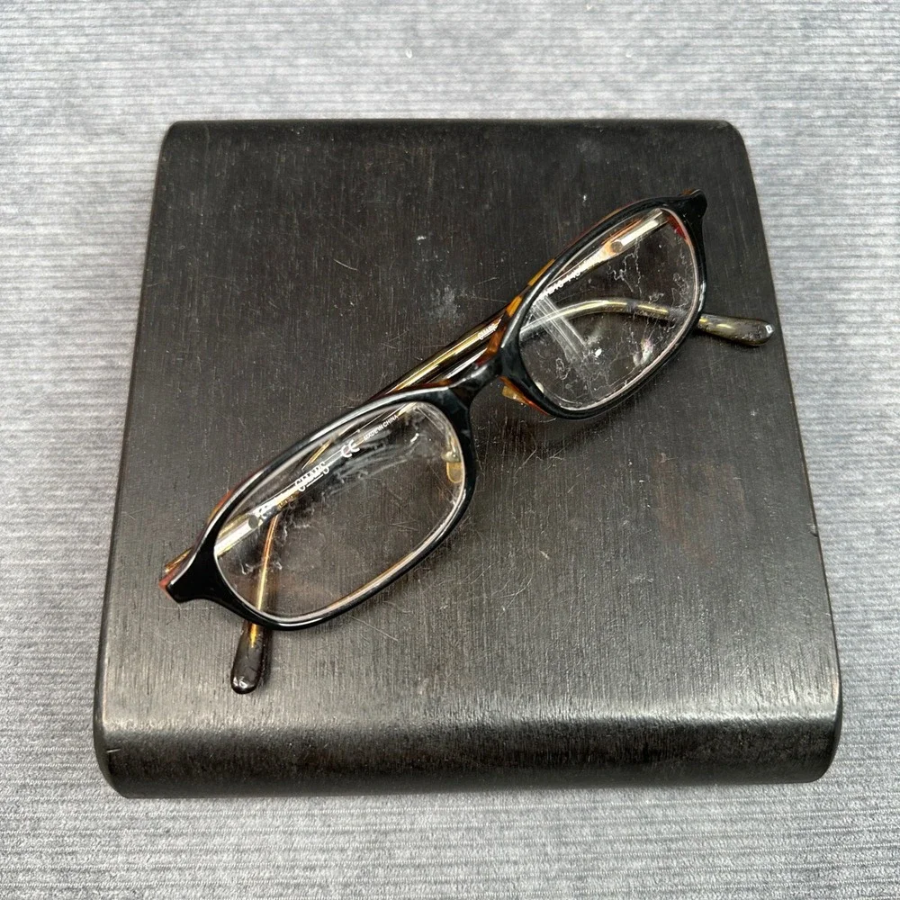 Chaps 3017 618 Black Tortoise Oval Y2KEyeglass‎ Frames 51-18-145 Vintage